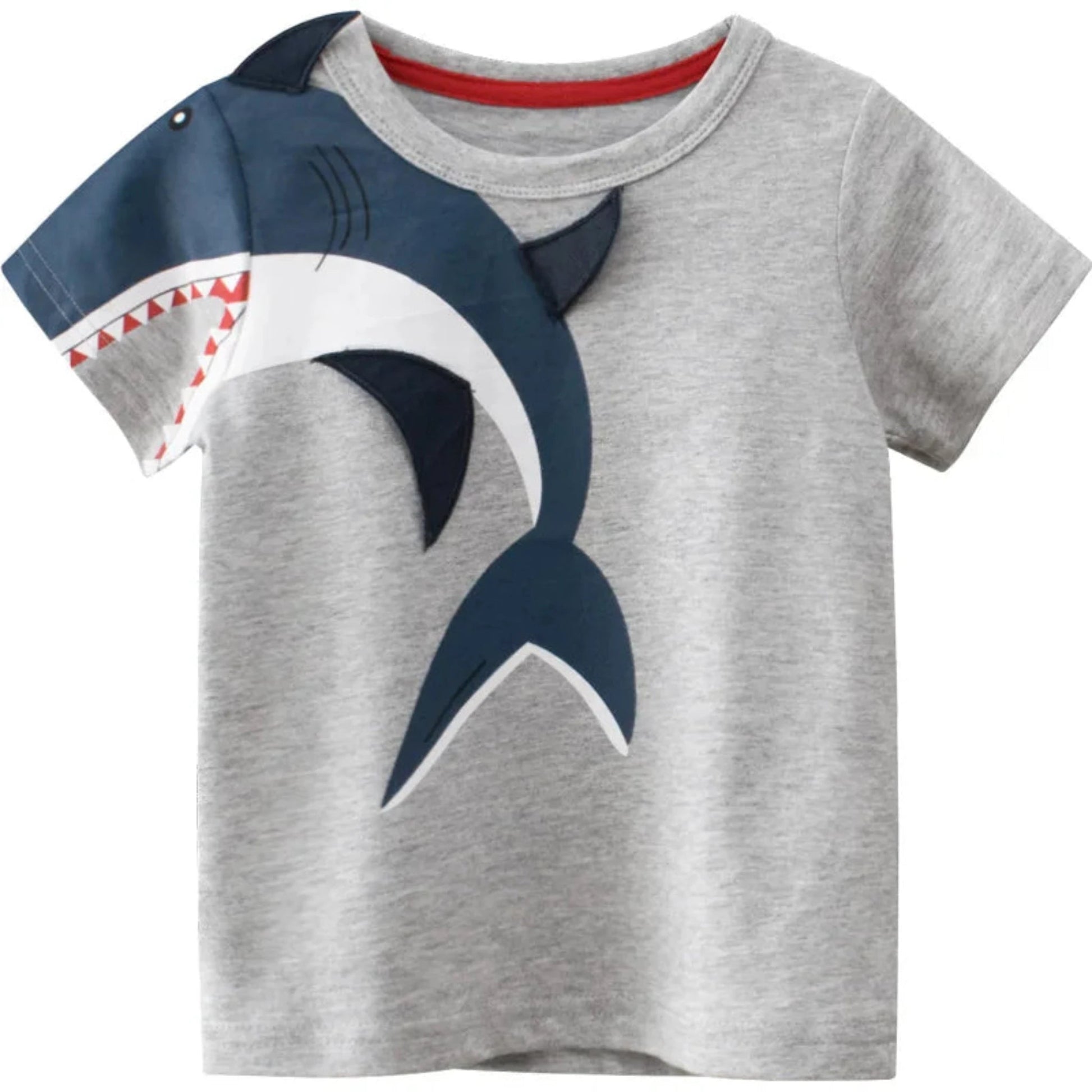 Kids Cotton Short Sleeve T-Shirt | Korean Style Cartoon Tee for Boys (2T–9Y) - Babytopia32