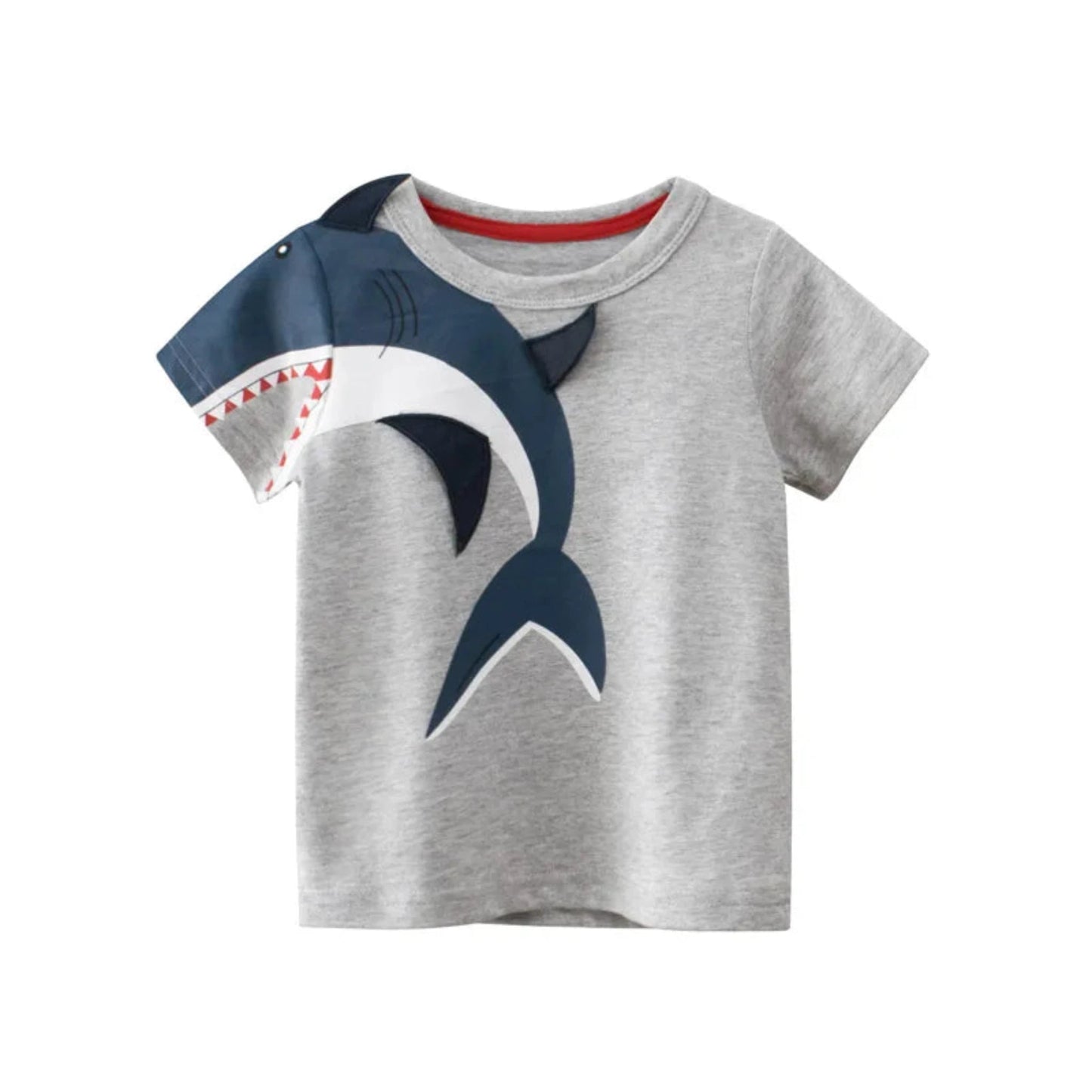 Kids Cotton Short Sleeve T-Shirt | Korean Style Cartoon Tee for Boys (2T–9Y) - Babytopia32