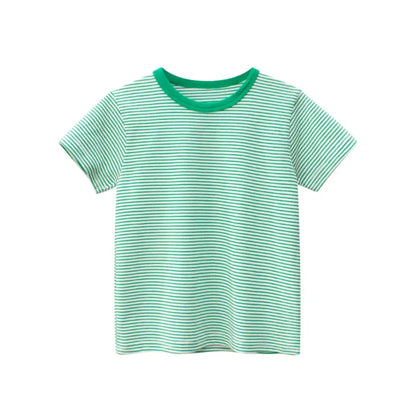 Kids Cotton Short Sleeve T-Shirt | Korean Style Cartoon Tee for Boys (2T–9Y) - Babytopia32