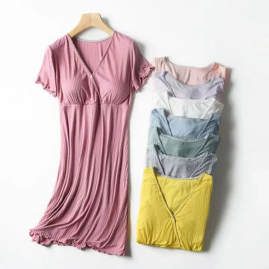 Maternity Pajama Dress - Babytopia32