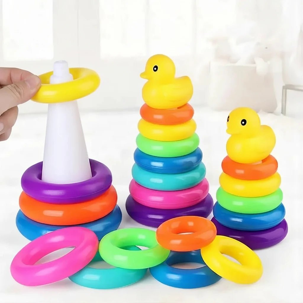 Montessori Rolling Ball Tower & Stacking Track — Baby Development Toy for Toddlers Ages 1–3 | CE Certified - Babytopia32