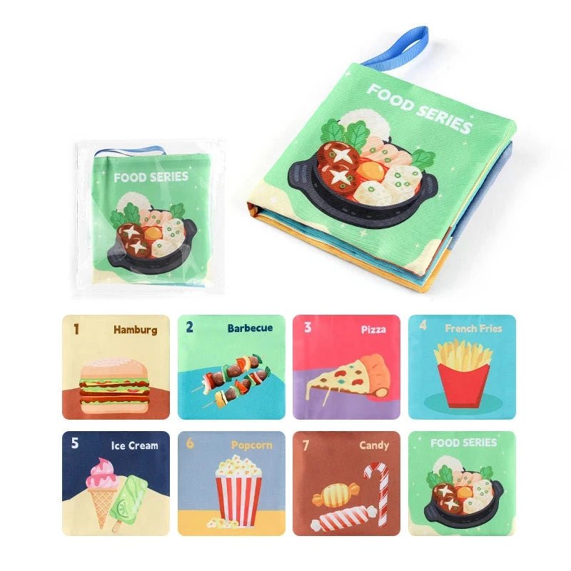 Montessori Soft Baby Sensory Cloth Book — 3D Touch & Feel High Contrast Pages | Early Learning for Babies 0–12 Months - Babytopia32