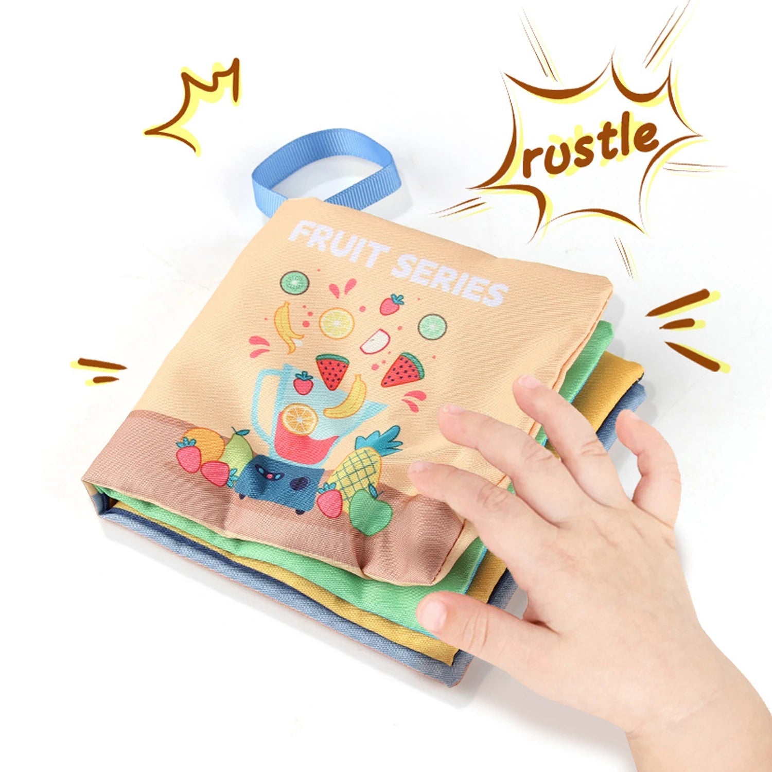 Montessori Soft Baby Sensory Cloth Book — 3D Touch & Feel High Contrast Pages | Early Learning for Babies 0–12 Months - Babytopia32