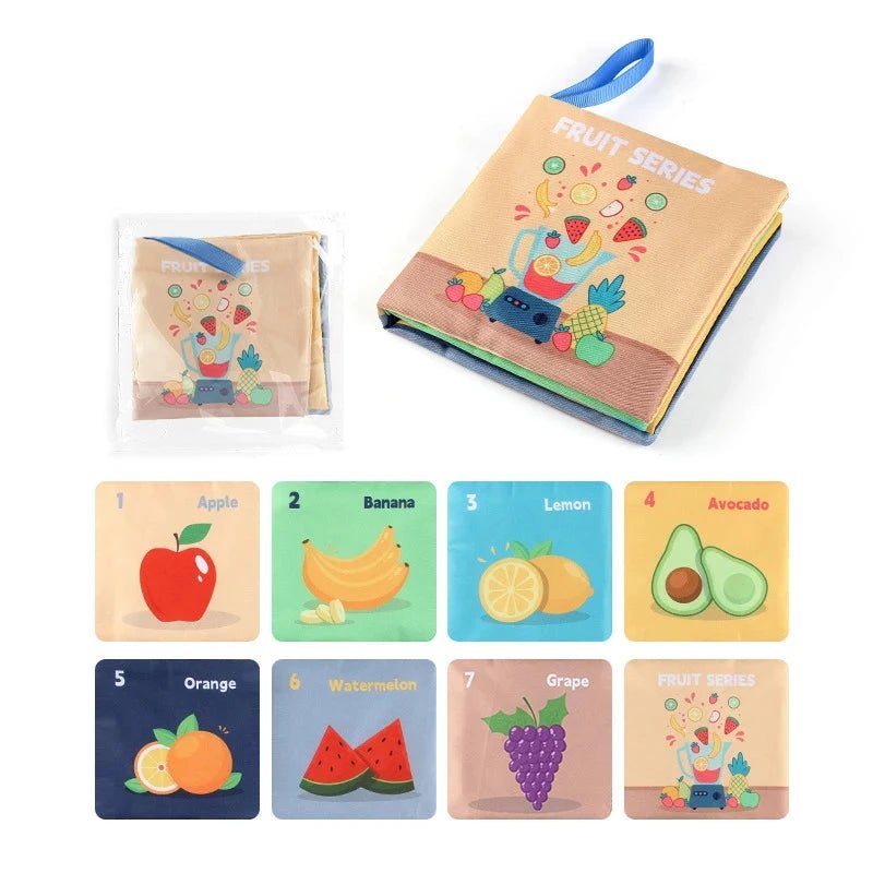 Montessori Soft Baby Sensory Cloth Book — 3D Touch & Feel High Contrast Pages | Early Learning for Babies 0–12 Months - Babytopia32