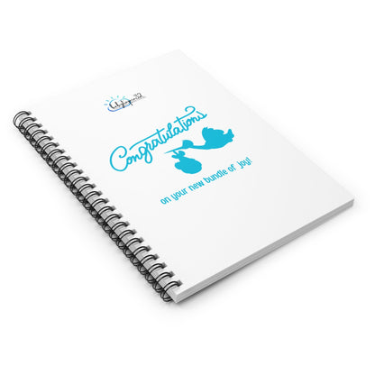 New Baby Congratulations Spiral Notebook — Ruled Journal & Baby Shower Keepsake Gift - Babytopia32