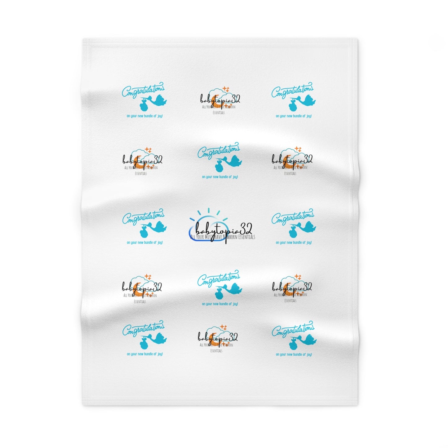 New Bundle of Joy Congratulations Baby Blanket — 30×40" Soft Fleece Newborn Gift - Babytopia32