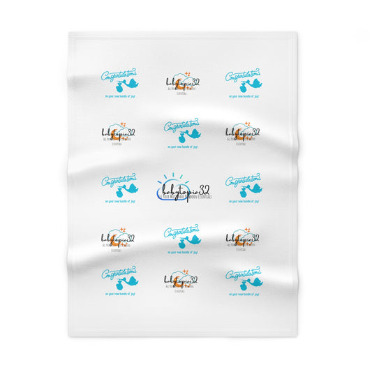 New Bundle of Joy Congratulations Baby Blanket — 30×40" Soft Fleece Newborn Gift - Babytopia32