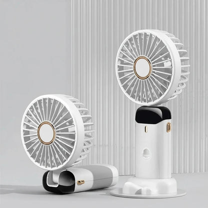 OIMG Foldable Neck Fan – 3-in-1 Handheld, Neck & Desktop USB Rechargeable Fan with LED Display - Babytopia32
