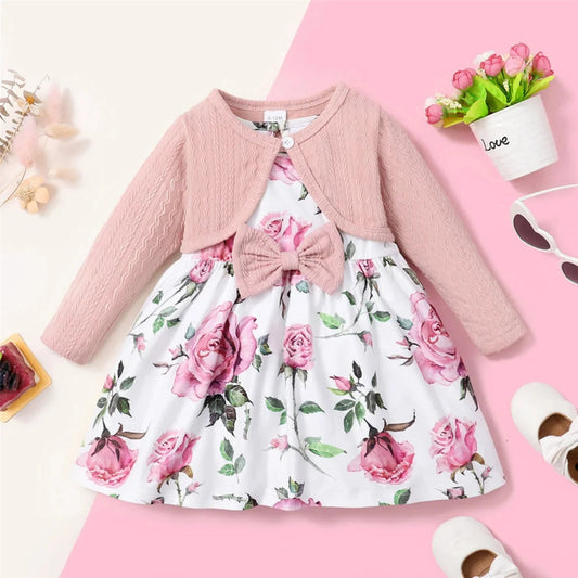 Pink Rose Dress - Babytopia32