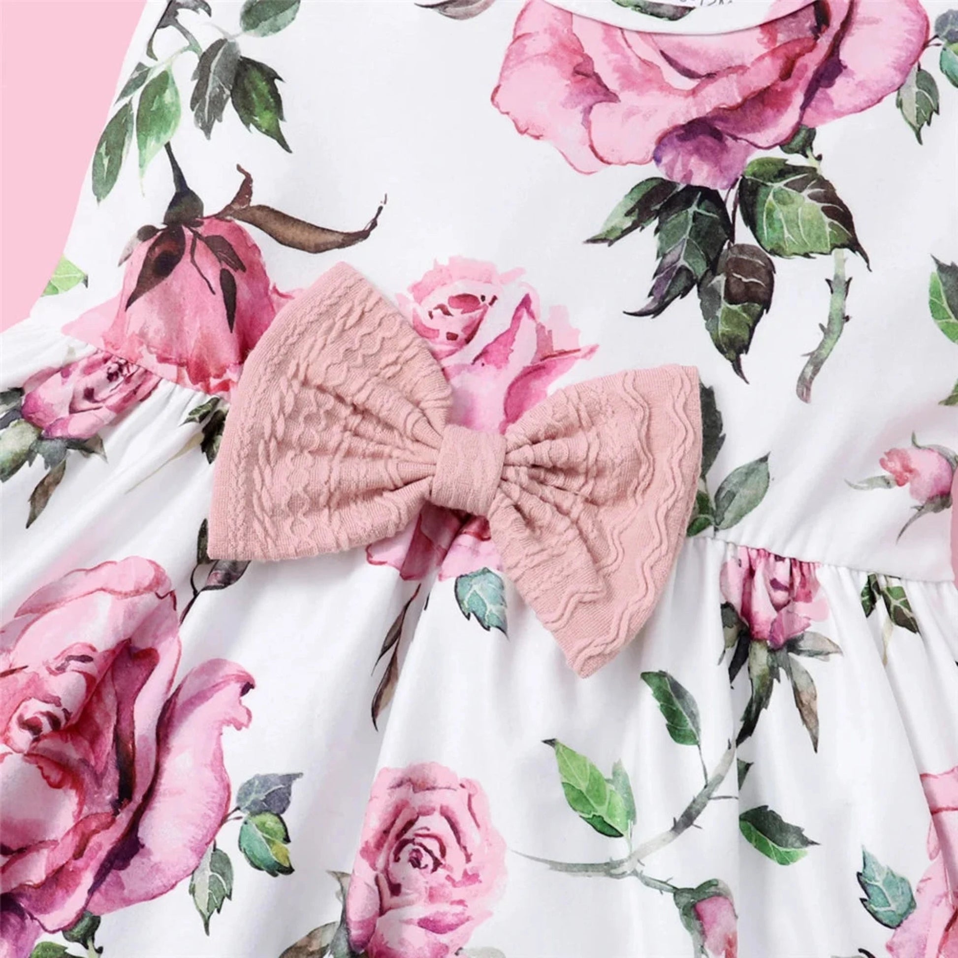 Pink Rose Dress - Babytopia32