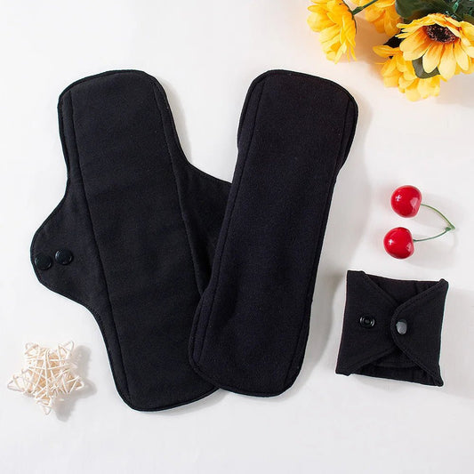 Reusable Menstrual Pads — 3-Pack Cotton Cloth Pads for Heavy Flow - Babytopia32