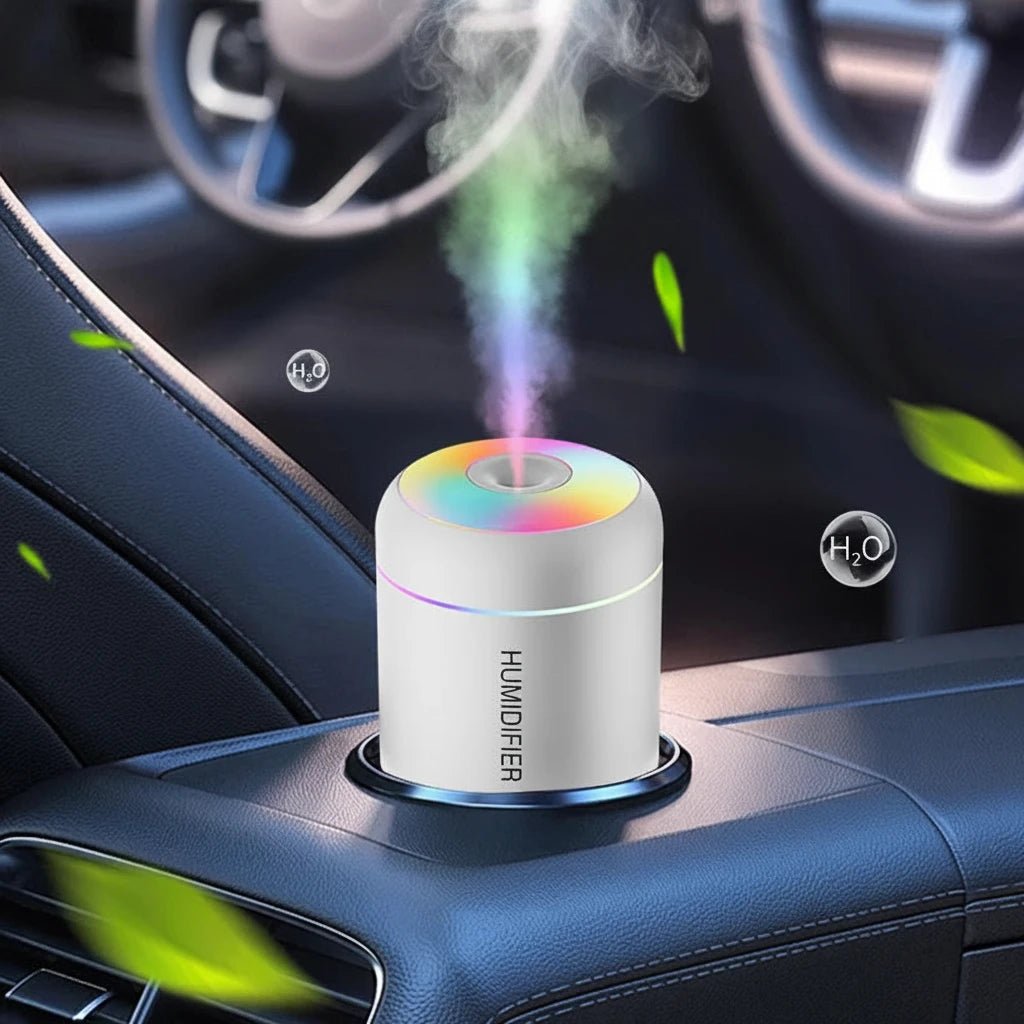 Searide 180ml Mini USB Humidifier & Aroma Diffuser | Ultrasonic Mist Maker for Car, Home & Bedroom - Babytopia32