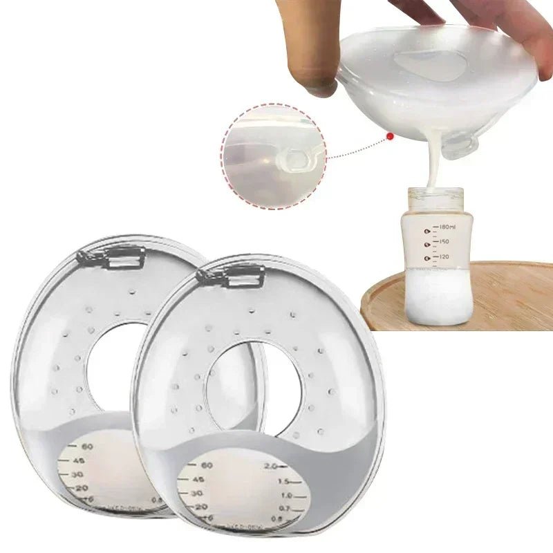 Silicone Breast Milk Collector – Wearable Anti-Spill Nursing Pad & Nipple Protector - Babytopia32
