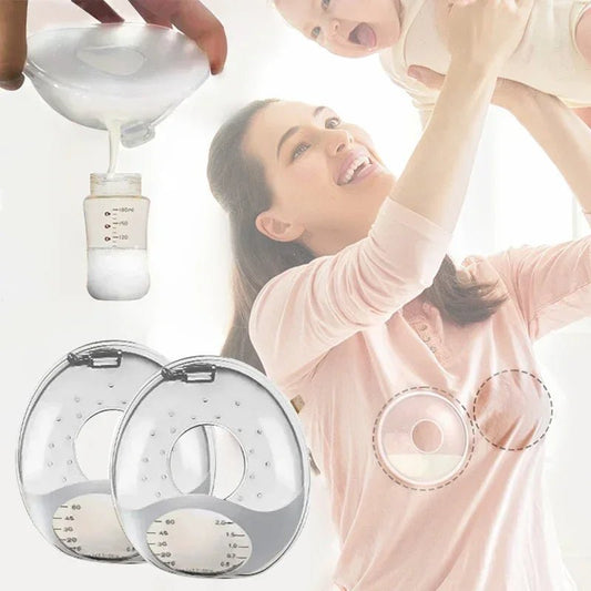 Silicone Breast Milk Collector – Wearable Anti-Spill Nursing Pad & Nipple Protector - Babytopia32