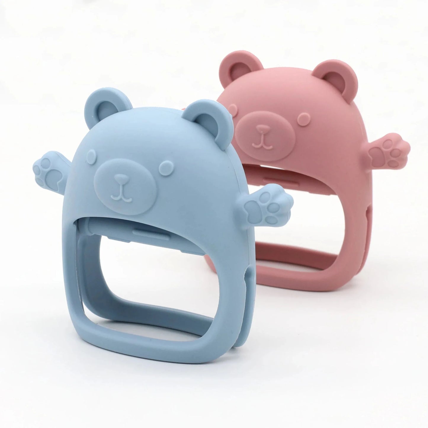 Silicone Teddy Bear Baby Teether | Safe, Easy-Grip Teething Toy for 0–12 Months - Babytopia32