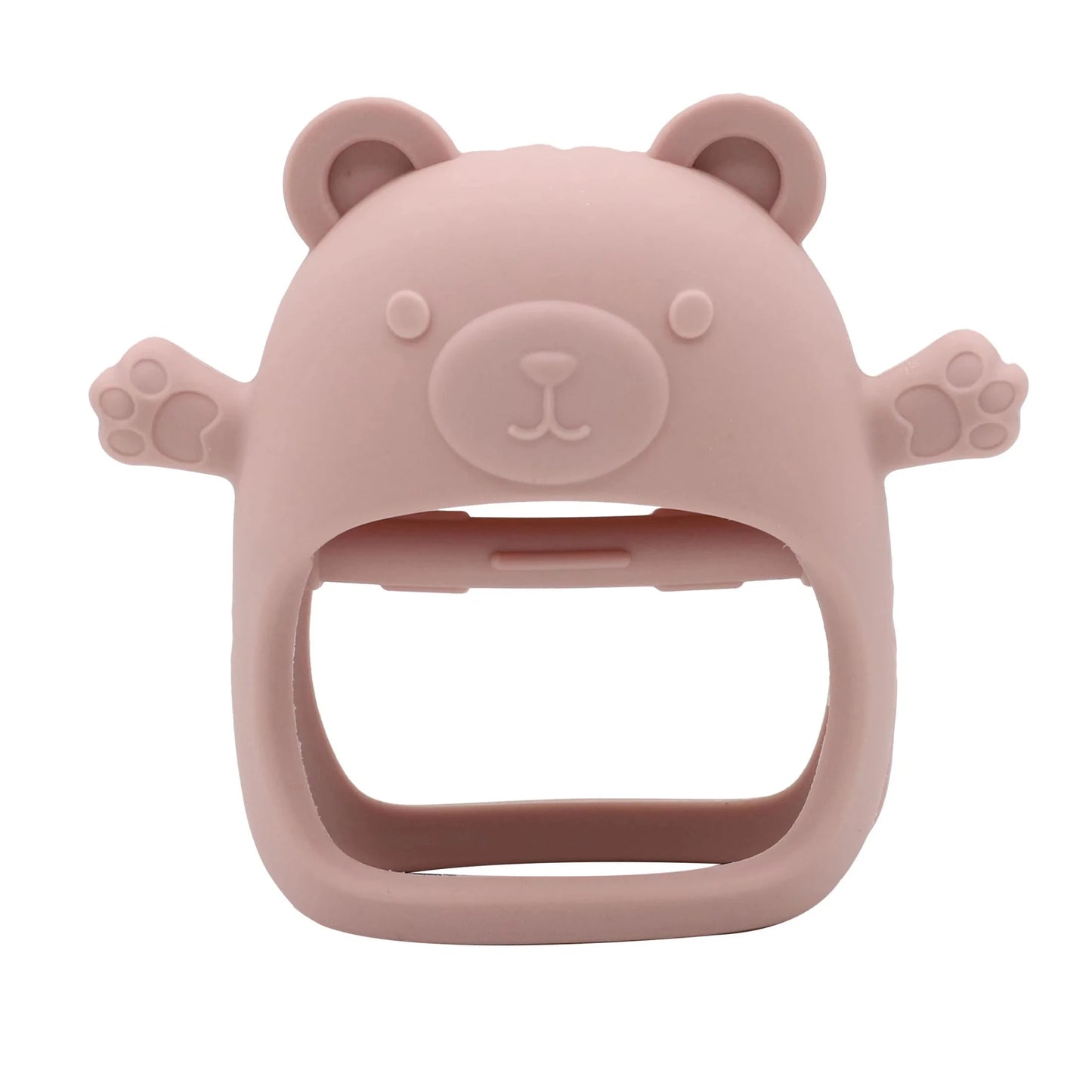 Silicone Teddy Bear Baby Teether | Safe, Easy-Grip Teething Toy for 0–12 Months - Babytopia32
