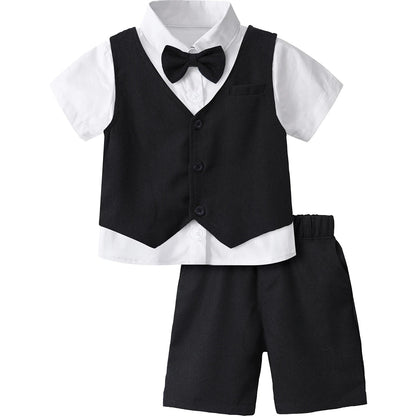 Toddler Boy 3-Piece Formal Suit Set – Wedding, Birthday & Party Outfit (12M–6Y) - Babytopia32