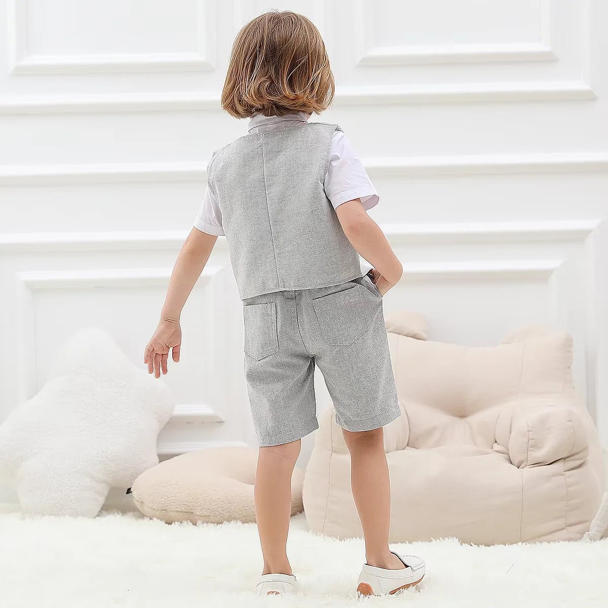 Toddler Boy 3-Piece Formal Suit Set – Wedding, Birthday & Party Outfit (12M–6Y) - Babytopia32