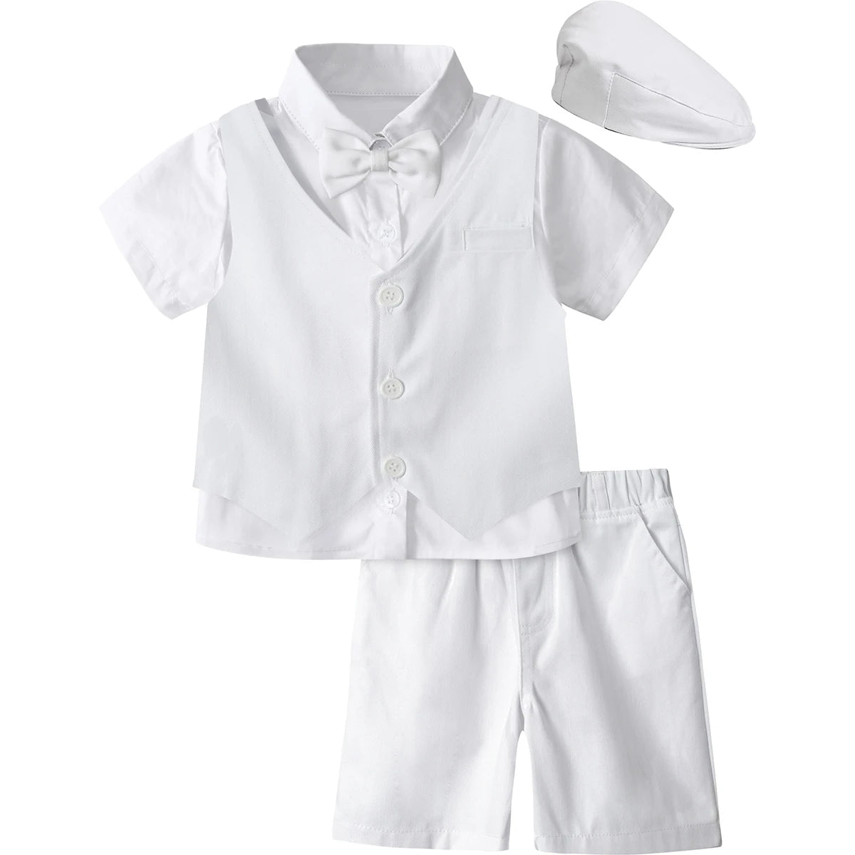 Toddler Boy 3-Piece Formal Suit Set – Wedding, Birthday & Party Outfit (12M–6Y) - Babytopia32