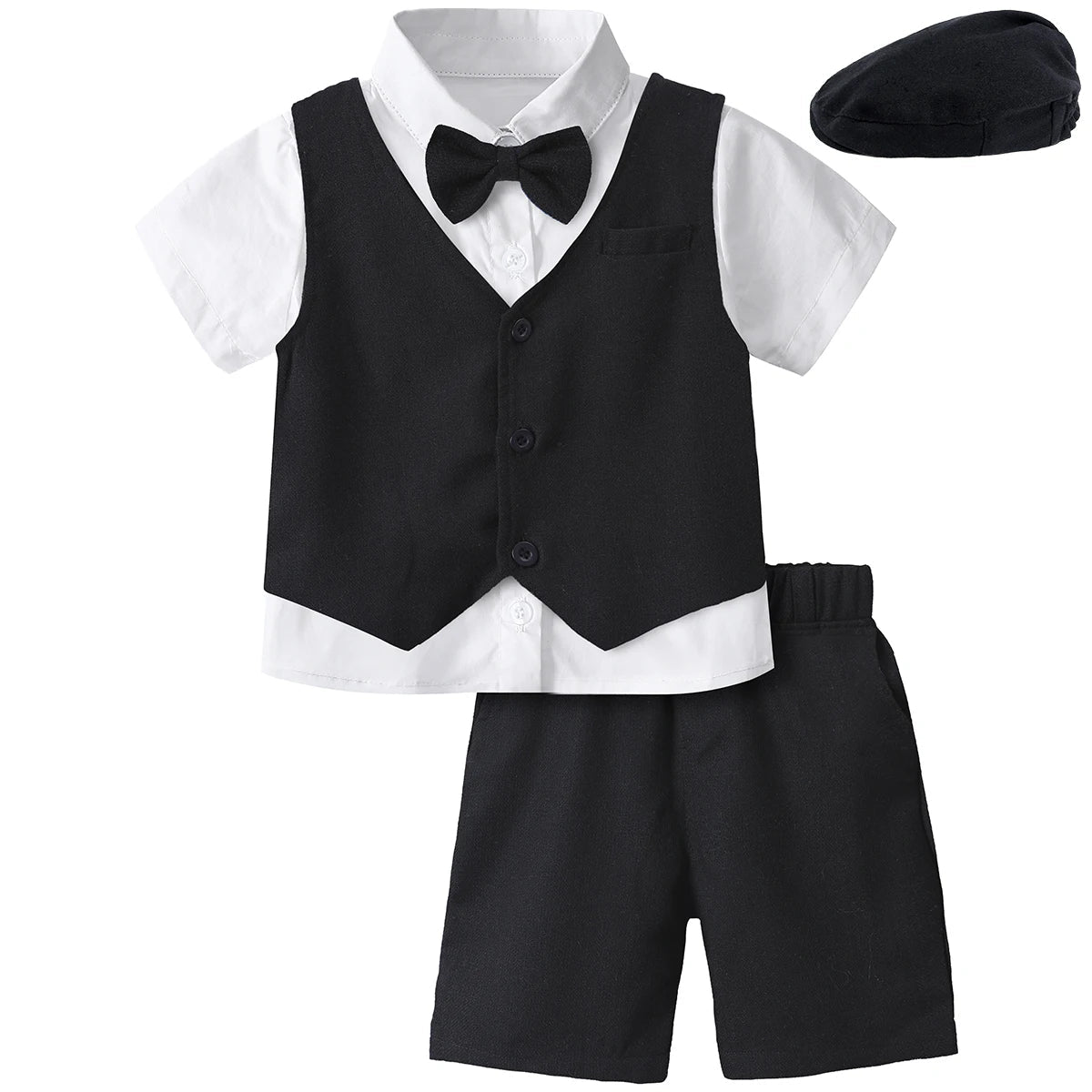 Toddler Boy 3-Piece Formal Suit Set – Wedding, Birthday & Party Outfit (12M–6Y) - Babytopia32
