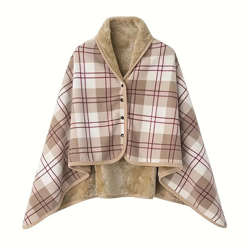 Wearable Shawl Blanket — Cozy Flannel Wrap for Home, Office & Nursing - Babytopia32