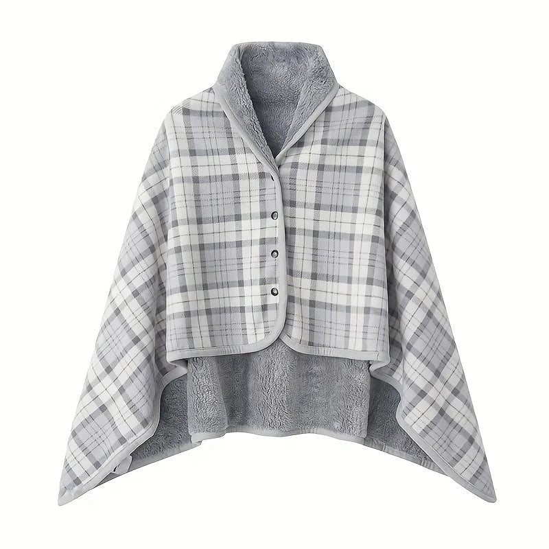 Wearable Shawl Blanket — Cozy Flannel Wrap for Home, Office & Nursing - Babytopia32