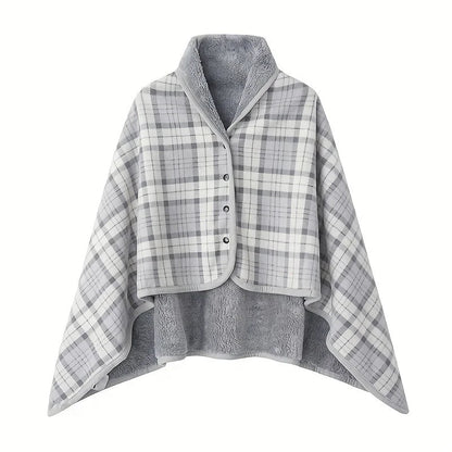 Wearable Shawl Blanket — Cozy Flannel Wrap for Home, Office & Nursing - Babytopia32