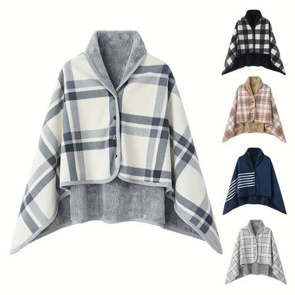 Wearable Shawl Blanket — Cozy Flannel Wrap for Home, Office & Nursing - Babytopia32