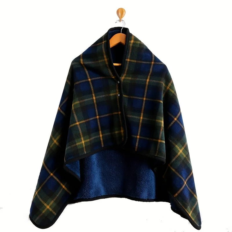 Wearable Shawl Blanket — Cozy Flannel Wrap for Home, Office & Nursing - Babytopia32
