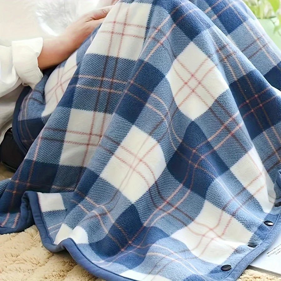 Wearable Shawl Blanket — Cozy Flannel Wrap for Home, Office & Nursing - Babytopia32
