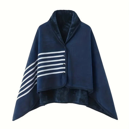 Wearable Shawl Blanket — Cozy Flannel Wrap for Home, Office & Nursing - Babytopia32