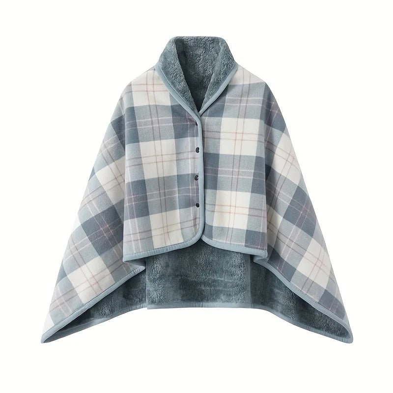 Wearable Shawl Blanket — Cozy Flannel Wrap for Home, Office & Nursing - Babytopia32
