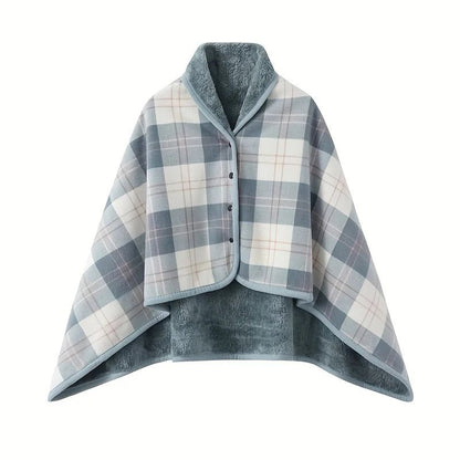 Wearable Shawl Blanket — Cozy Flannel Wrap for Home, Office & Nursing - Babytopia32