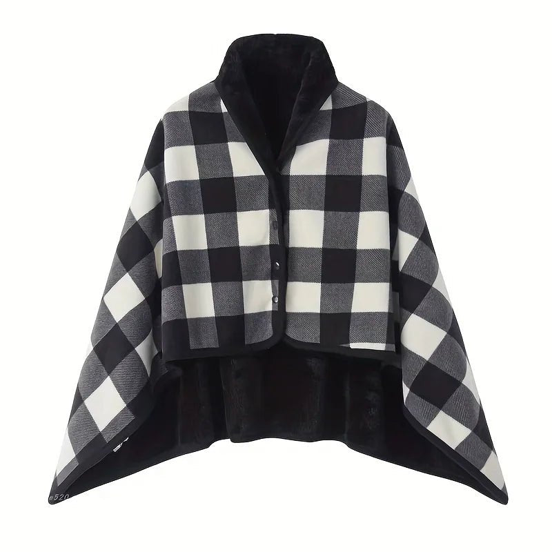 Wearable Shawl Blanket — Cozy Flannel Wrap for Home, Office & Nursing - Babytopia32