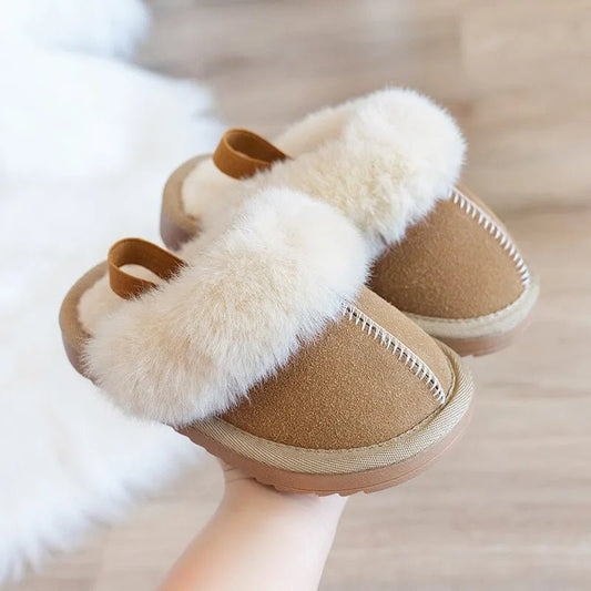 White Fur Slippers - Babytopia32