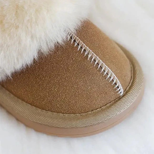 White Fur Slippers - Babytopia32