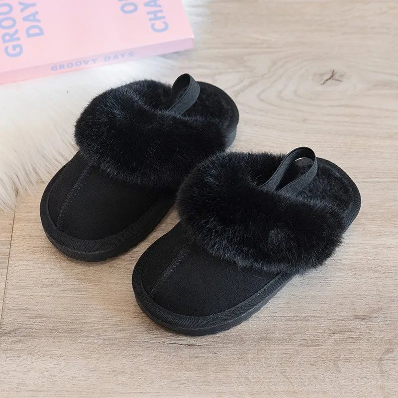 White Fur Slippers - Babytopia32