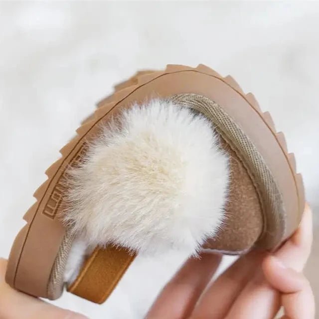 White Fur Slippers - Babytopia32