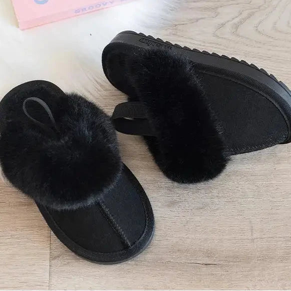 White Fur Slippers - Babytopia32