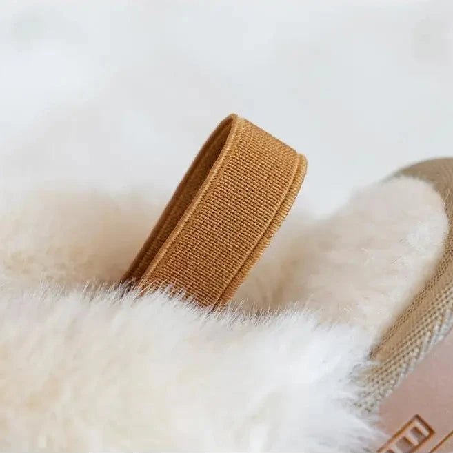 White Fur Slippers - Babytopia32