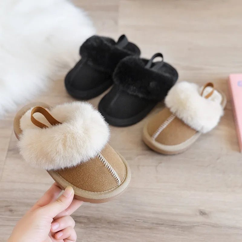 White Fur Slippers - Babytopia32