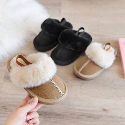 White Fur Slippers - Babytopia32