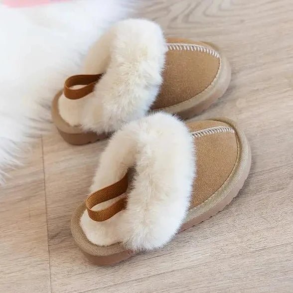 White Fur Slippers - Babytopia32