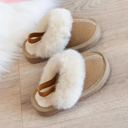 White Fur Slippers - Babytopia32